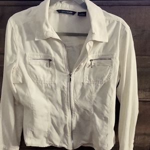 Zippered corduroy shirt